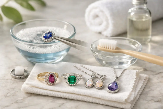 How to Clean Gemstone Jewellery Safely at Home
