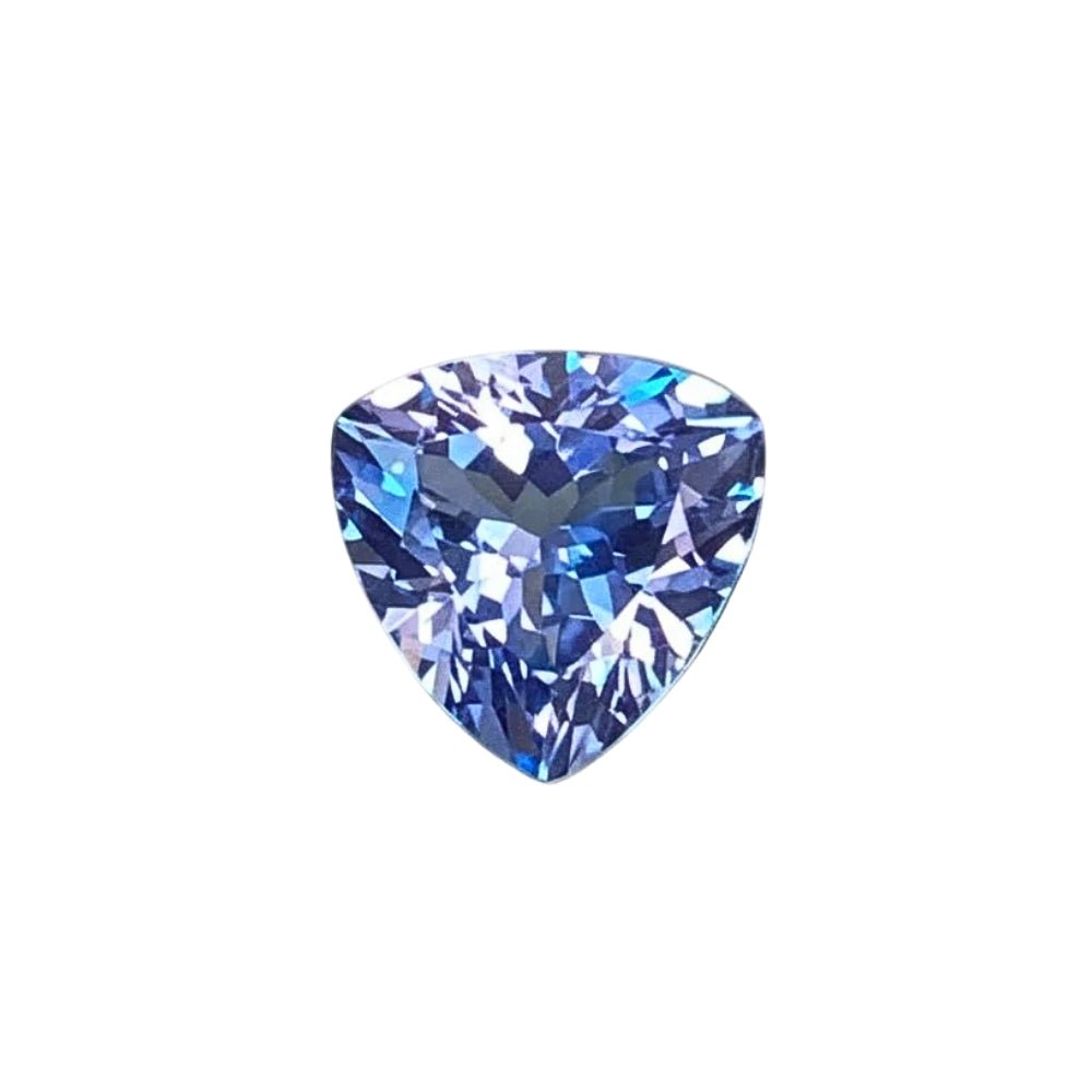 1.20 Ct Natural Tanzanite – AAA Grade | Trilliant Cut | Vivid Blue-Violet Hue | Heat Treated | Lustrous & Eye-Catching