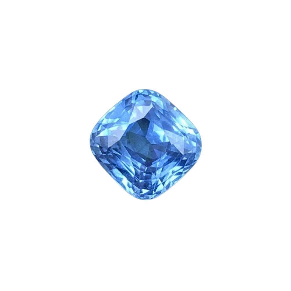 1.32 Ct Certified Blue Sapphire – Cornflower Blue | Cushion Cut | Sri Lanka Origin | Unheated | VS Clarity