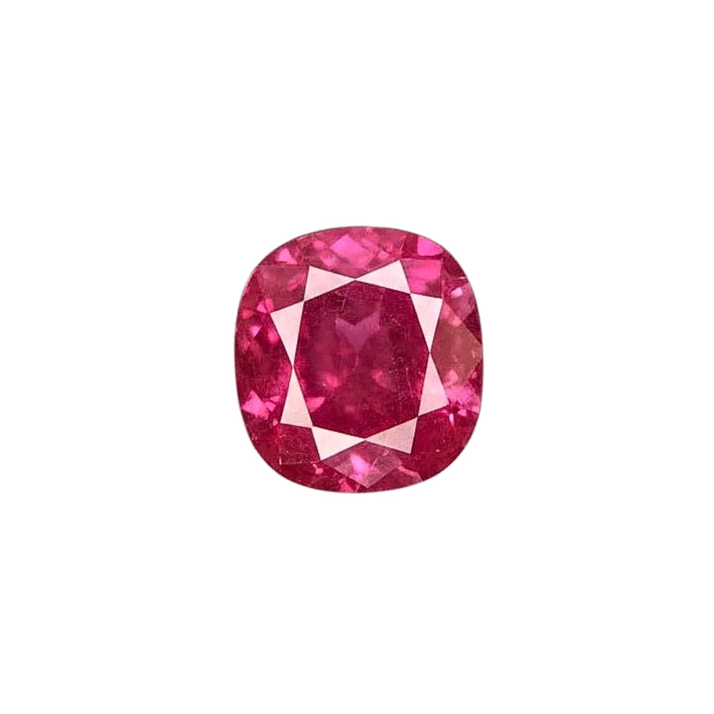 1.36 Ct Certified Natural Burmese Ruby – No Heat | Cushion Cut | Myanmar Origin | SI Clarity | AIG Certified