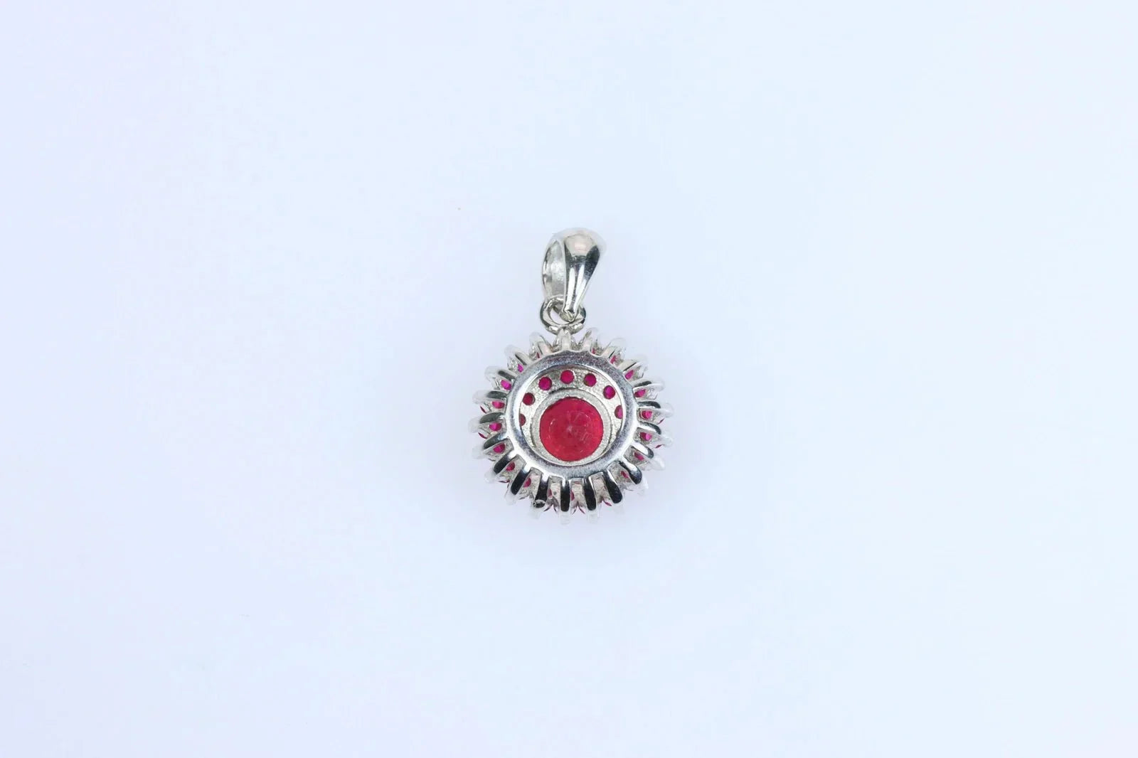 Certified Natural Ruby &amp; Pink Sapphire Pendant – 925 Sterling Silver | Elegant Round Cut | Gift-Ready for Women