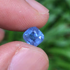 1.32 Ct Certified Blue Sapphire – Cornflower Blue | Cushion Cut | Sri Lanka Origin | Unheated | VS Clarity
