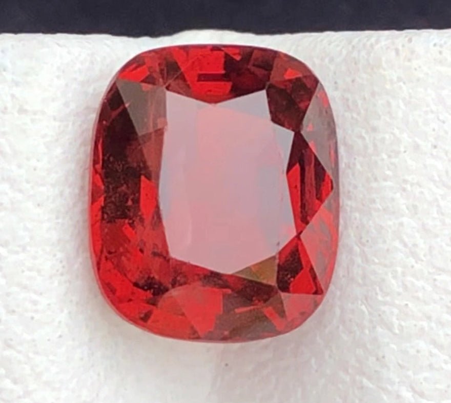 Certified Natural Orangey-Red Spinel – 2.13 Carats | Cushion Cut