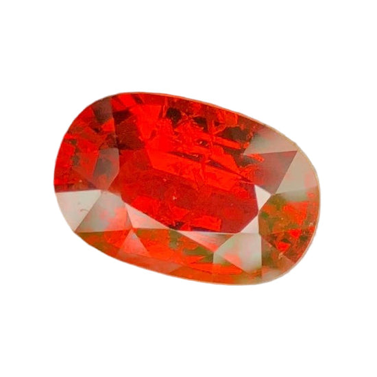 Certified Natural Spessartite Garnet – 5.69 Carats | Vivid Orange | VS Clarity | Fancy Round Cut | Untreated | AIG Certified