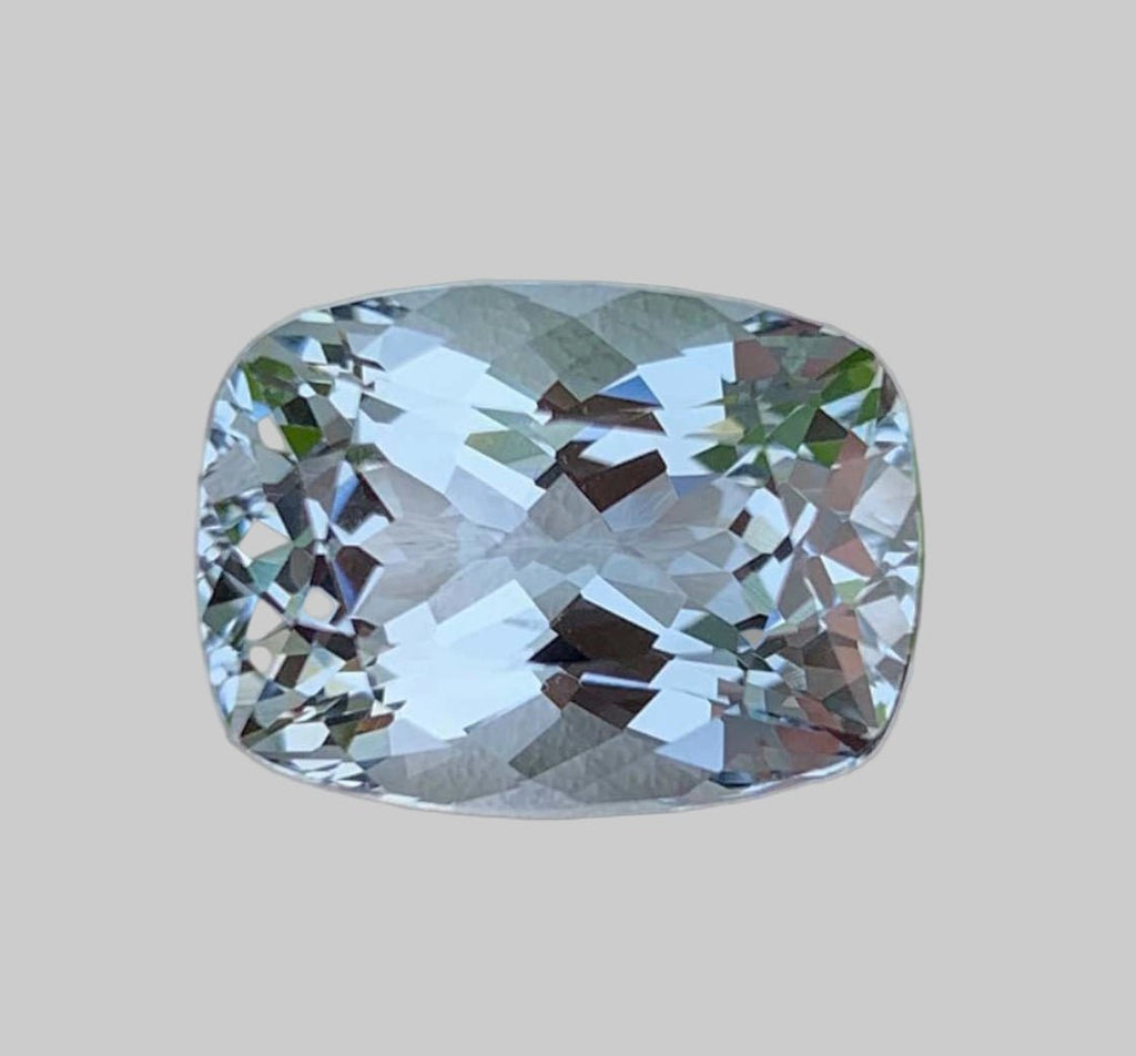 10.75 Ct Certified Natural Santa Maria Aquamarine – Mozambique Origin | Fancy Faceted | VVS Clarity | Heated | GFCO Certified