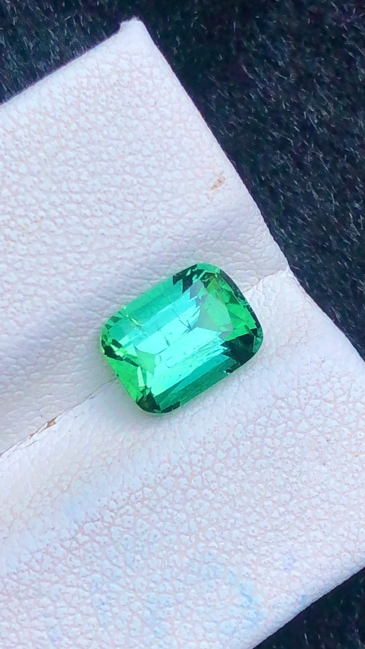 Certified Natural Bluish-Green "Lagoon" Tourmaline – 2.35 Carats | Cushion Cut | VS Clarity | Untreated | Top Quality Gemstone