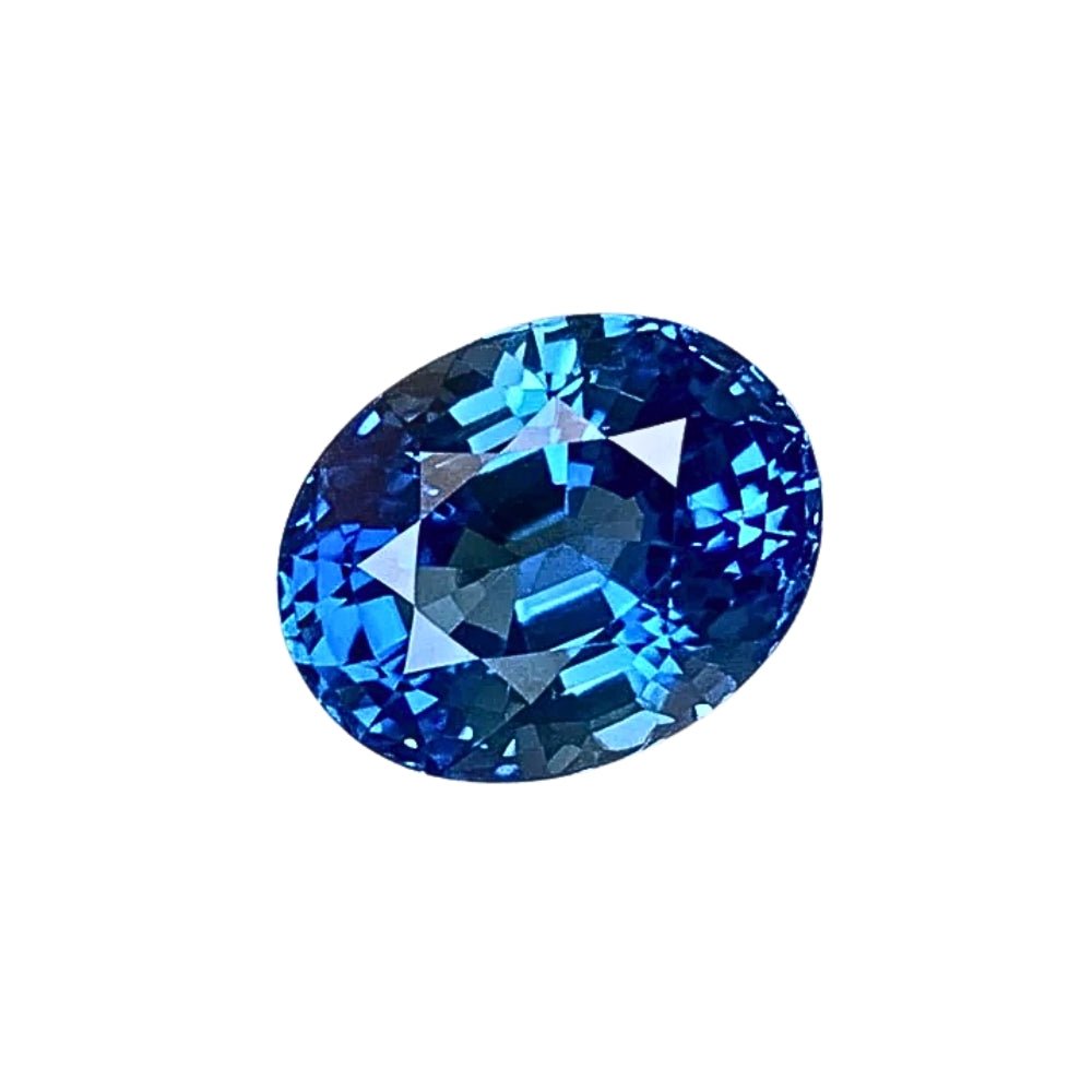 6.11 Ct Certified Natural Blue Sapphire – Cornflower Blue | Oval Cut | AIGS Certified | Fine Quality | Sri Lanka Origin | Heated