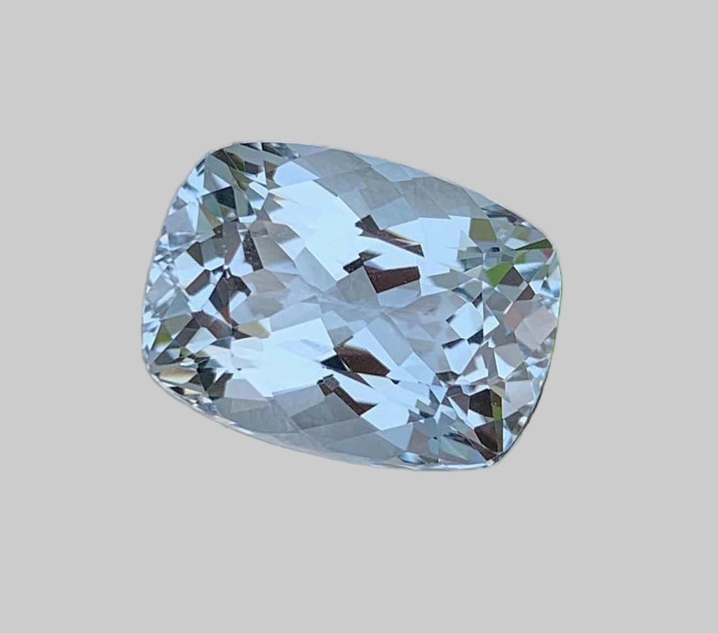 10.75 Ct Certified Natural Santa Maria Aquamarine – Mozambique Origin | Fancy Faceted | VVS Clarity | Heated | GFCO Certified
