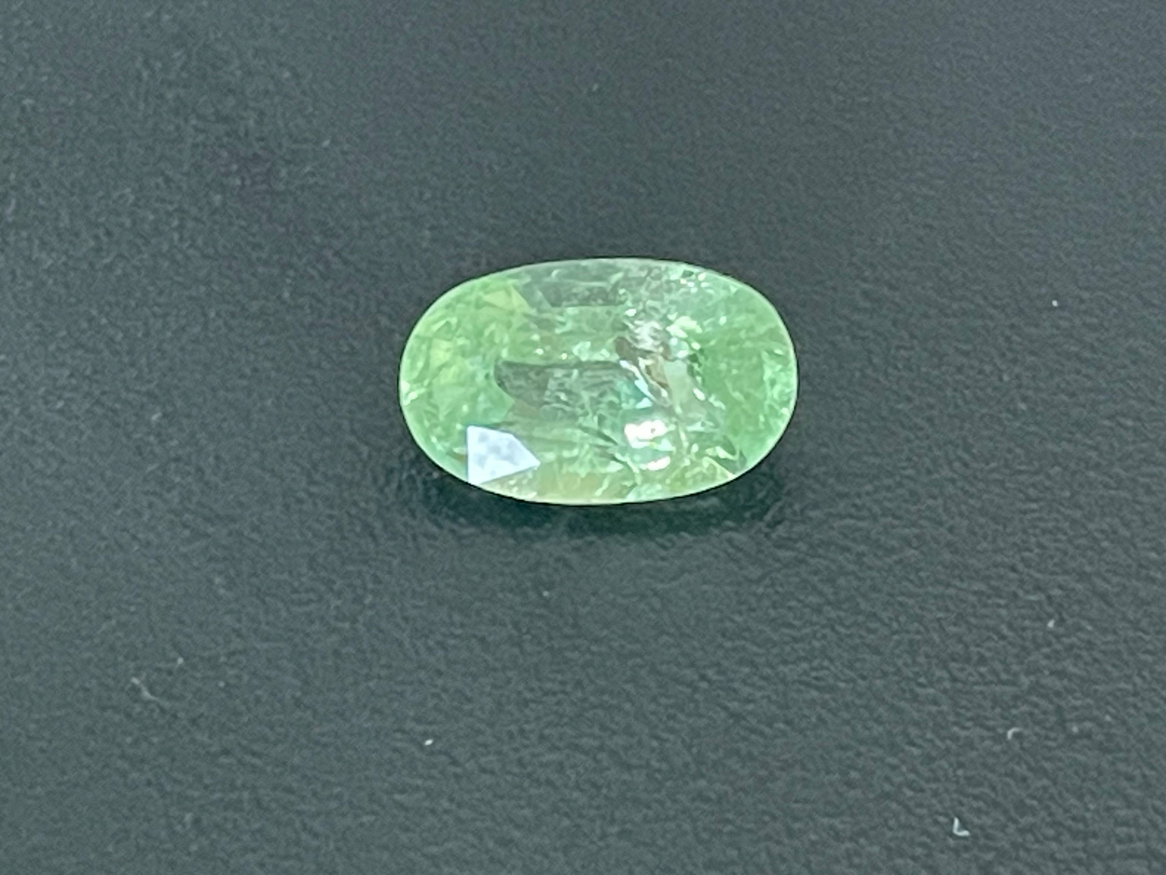 Natural UV Mint Garnet – 3.34 Carats