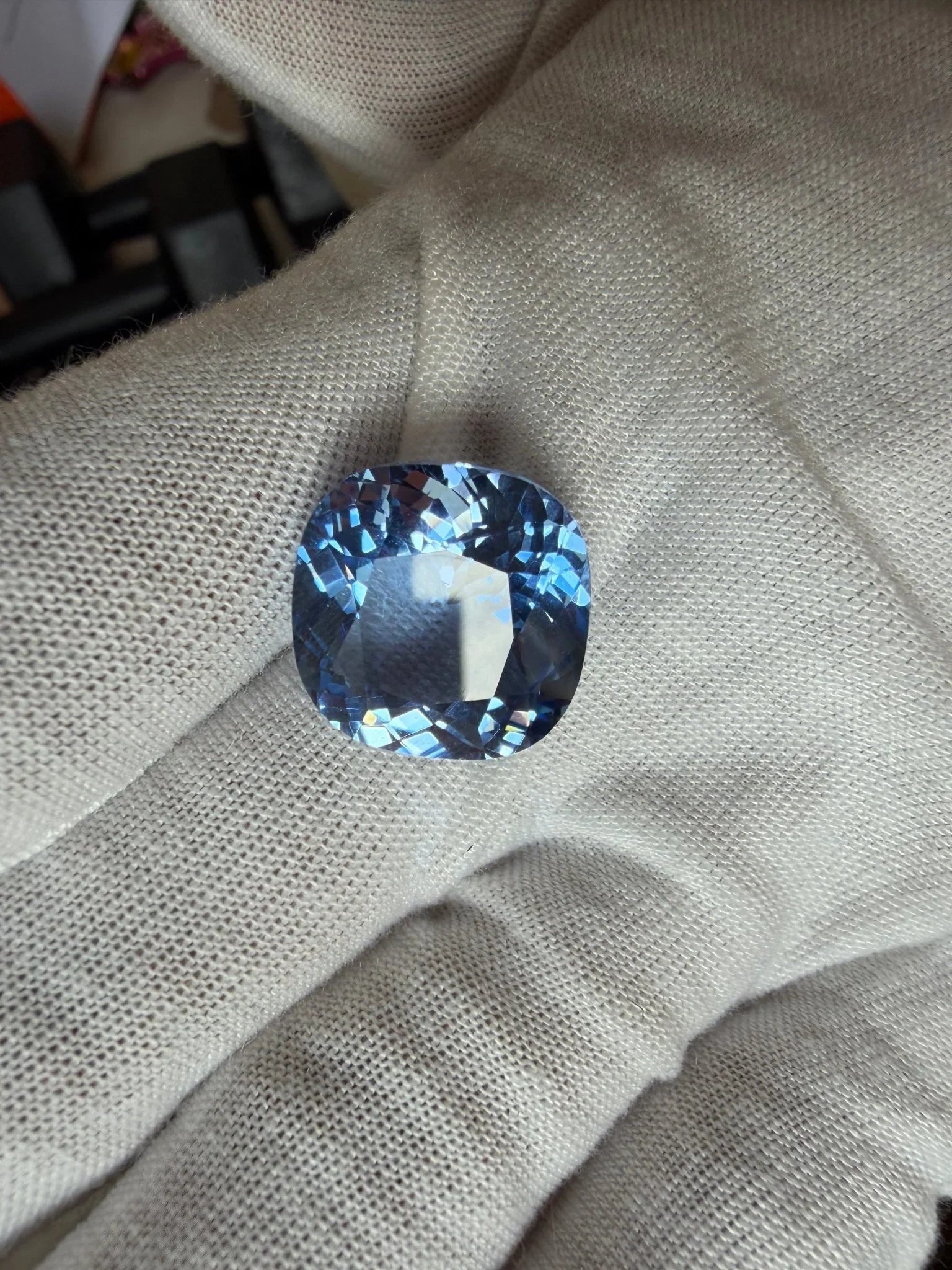 16.47 Ct Certified Santa Maria Aquamarine | Fancy Cut | Minas Gerais, Brazil | GFCO Certified