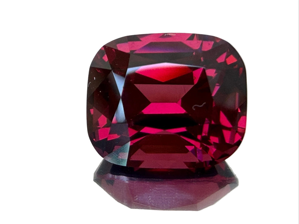 7.10 Ct Certified Mahenge Garnet – Blood Red | Cushion Cut | Tanzania Origin