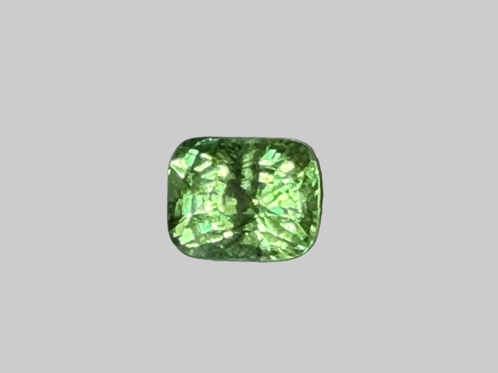 1.04 Ct Certified Tsavorite Garnet – Vivid Yellowish-Green | Cushion Cut | Tanzania Origin | Unheated | GFCO Certified