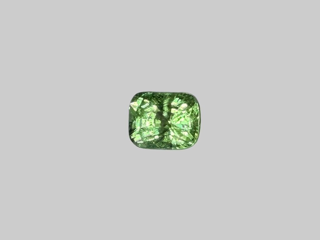 1.04 Ct Certified Tsavorite Garnet – Vivid Yellowish-Green | Cushion Cut | Tanzania Origin | Unheated | GFCO Certified
