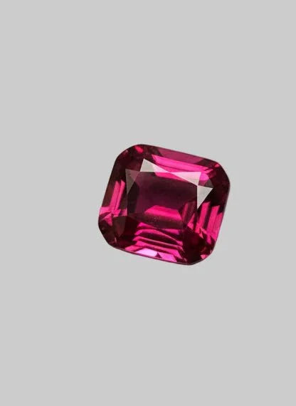 5.04 Ct Certified Natural Rhodolite Garnet – Pinkish Red | Cushion Cut | Tanzania Origin | Unheated | VVS Clarity | GFCO Certified