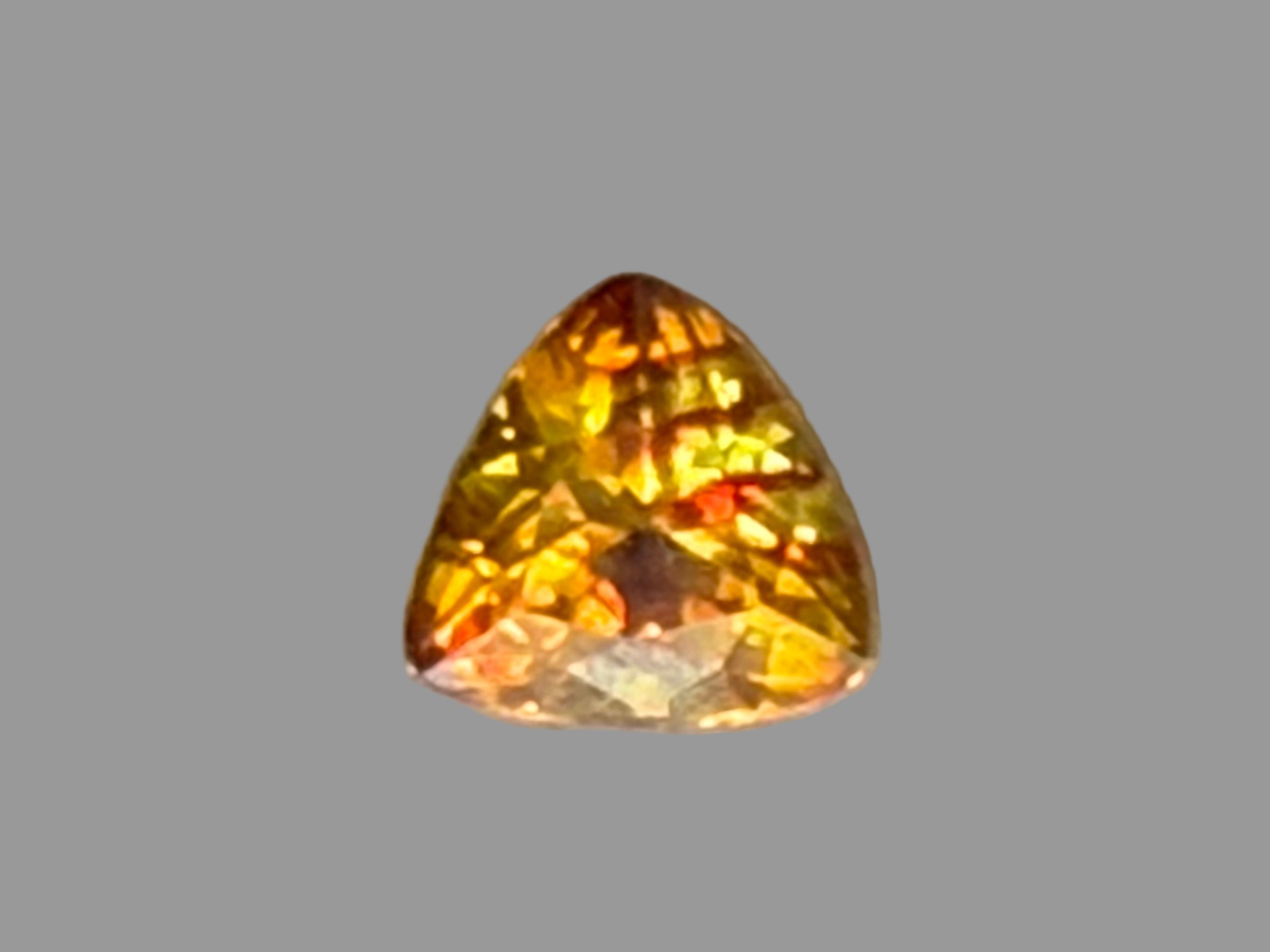 Natural Sphalerite – 0.94 Carats | Triangle Cut | VVS Clarity | Untreated | Rare Sparkling Fire Gemstone