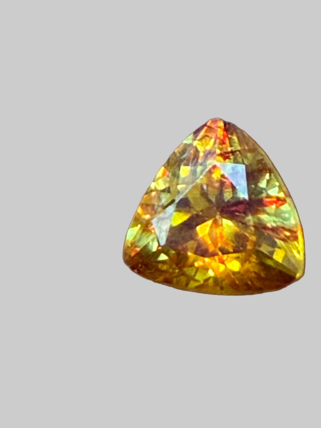 Natural Sphalerite – 0.94 Carats | Triangle Cut | VVS Clarity | Untreated | Rare Sparkling Fire Gemstone