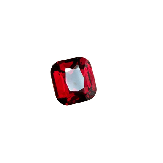 Natural Mahenge Garnet (Almandine) - 9.25 Ct | Vivid Red | Cushion Faceted | VVS Clarity | No Treatment | GFCO Certified | Tanzania