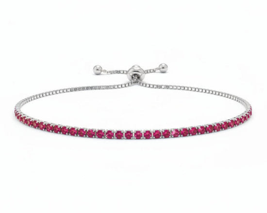 Natural Pink Topaz Bracelet – 41.25 Carats | Brazil Origin | Silver | Faceted Gemstones