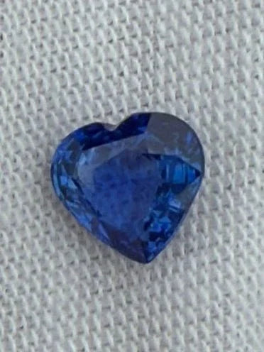 1.68 Ct Certified Blue Natural Sapphire – Heart Shape | Sri Lanka Origin - GAIA GEMS