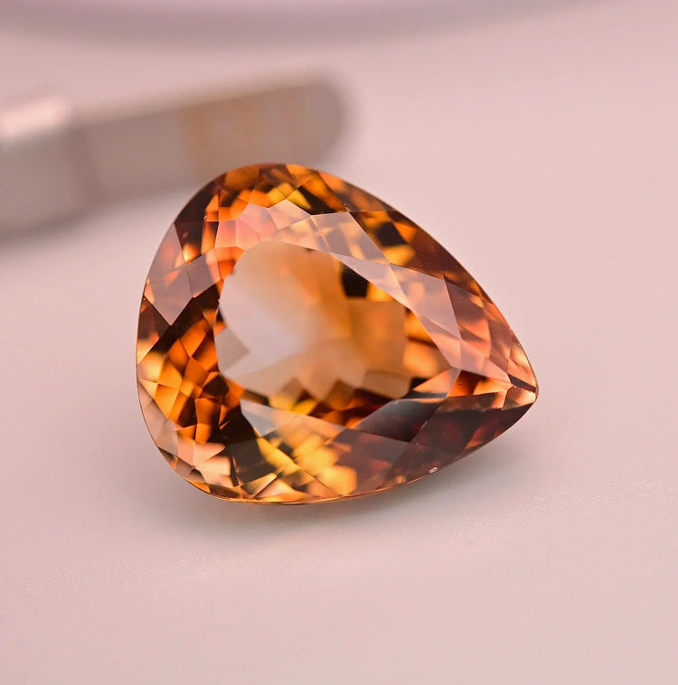 Certified Natural Imperial Topaz – 53.27 Carats - GAIA GEMS