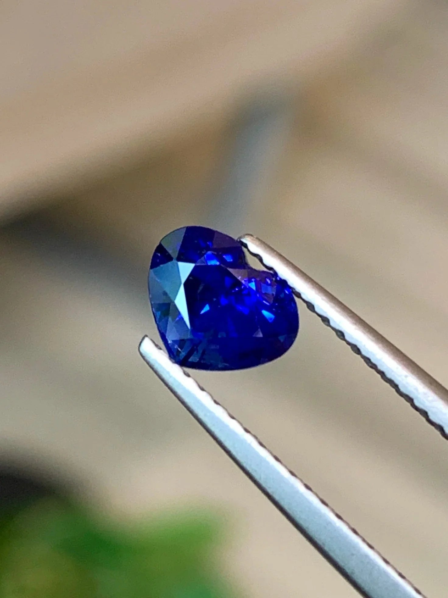 1.33 Ct Certified Royal Blue Natural Sapphire – Heart Shape | Sri Lanka Origin - GAIA GEMS