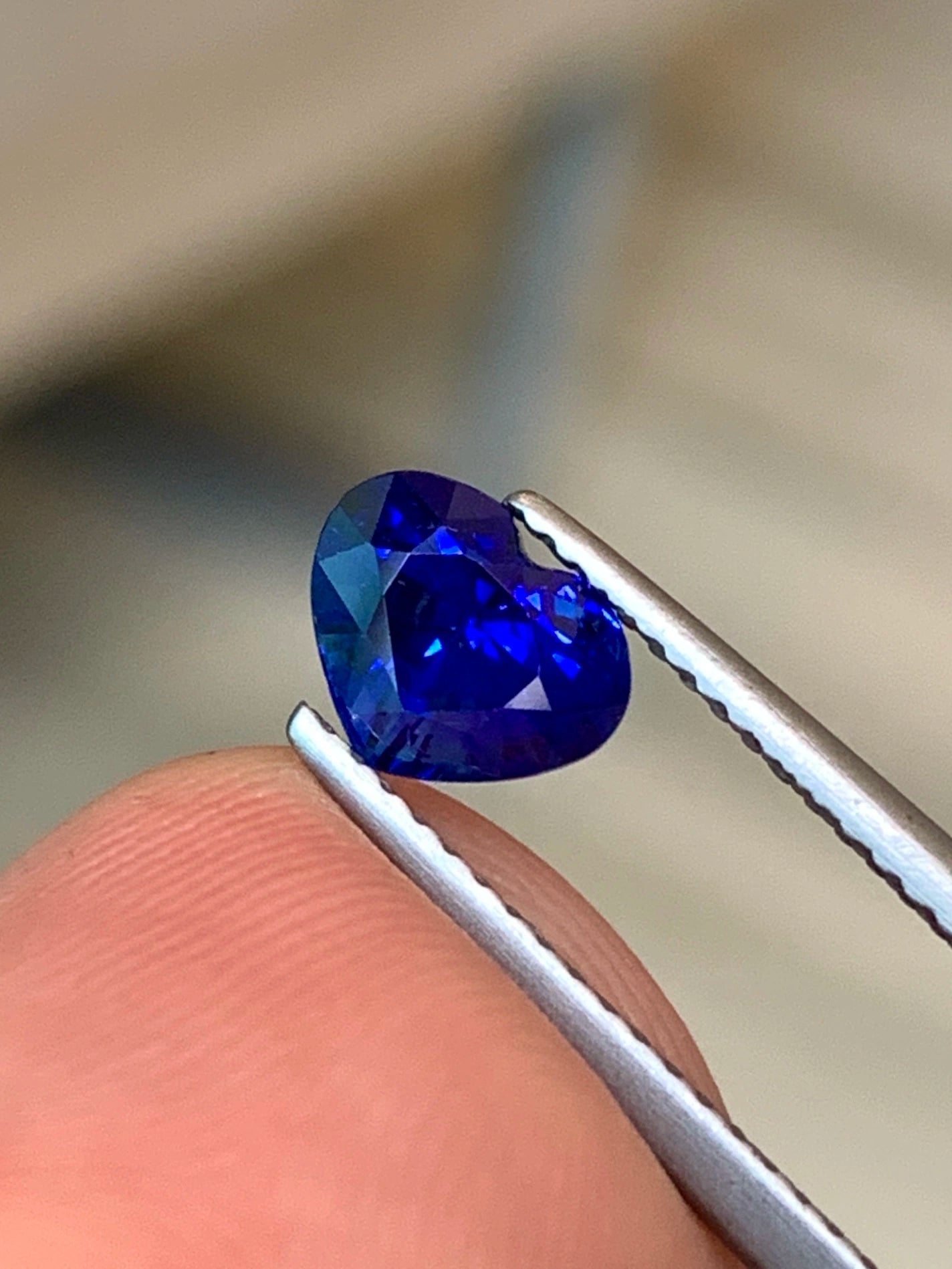 1.33 Ct Certified Royal Blue Natural Sapphire – Heart Shape | Sri Lanka Origin