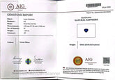 1.68 Ct Certified Blue Natural Sapphire – Heart Shape | Sri Lanka Origin - GAIA GEMS