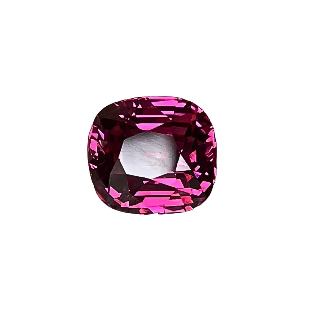 Rare Certified Malaya Garnet – 2.92 ct Cushion Cut _ Unheated, VVS Pink Gem from Tanzania