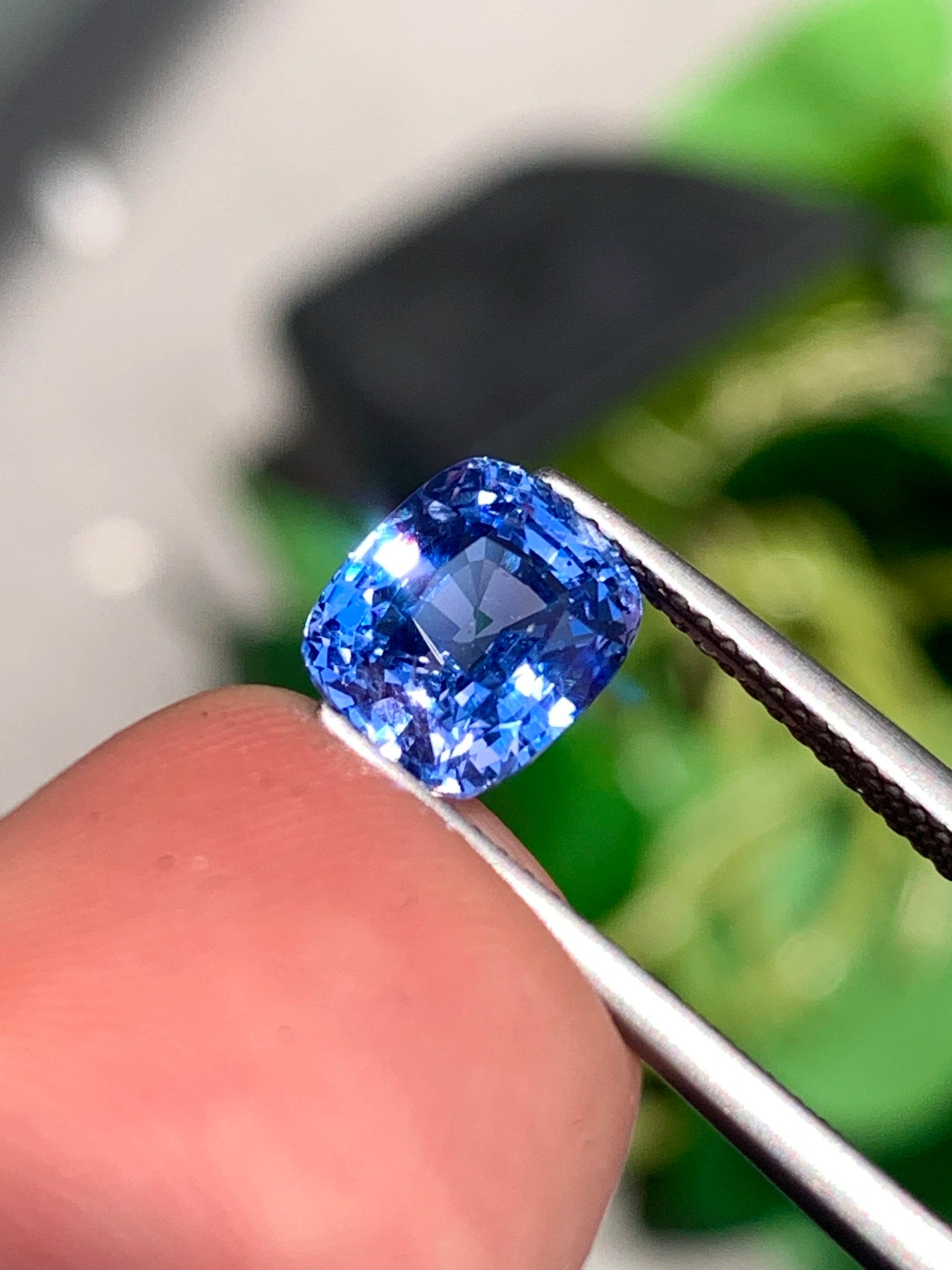 3.40 Ct Certified Natural Blue Sapphire – Cornflower Blue | Cushion Cut | Sri Lanka Origin | No Heat | Untreated | GIA Certified