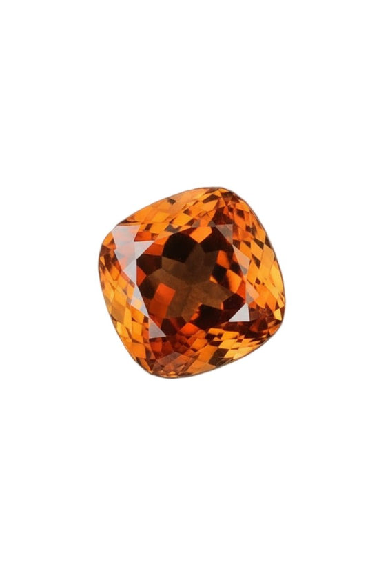 Certified Imperial Topaz – 34.97 Carats | Orange Brown | VVS Clarity | Untreated | Fancy Cut | GFCO Certified | Brazil Origin