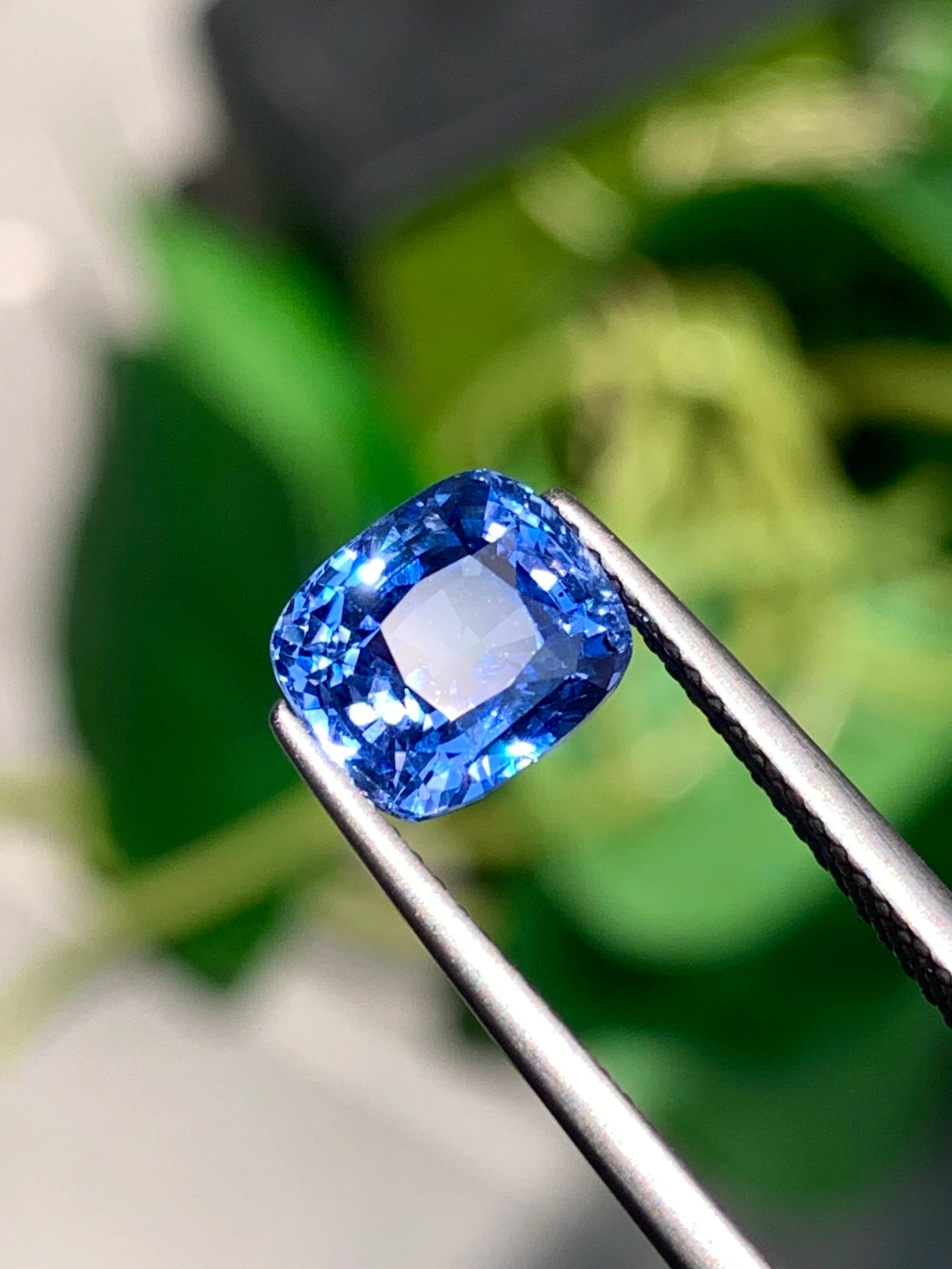 3.40 Ct Certified Natural Blue Sapphire – Cornflower Blue | Cushion Cut | Sri Lanka Origin | No Heat | Untreated | GIA Certified