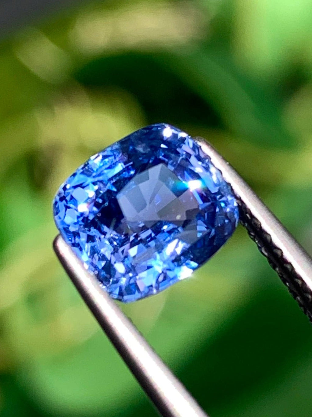 3.40 Ct Certified Natural Blue Sapphire – Cornflower Blue | Cushion Cut | Sri Lanka Origin | No Heat | Untreated | GIA Certified