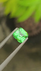 Certified Natural Tsavorite Garnet – 1.07 Carats | Vivid Green | Fancy Cut | VVS Clarity | Untreated | AIG Certified