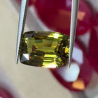 9.96 Ct Natural Alexandrite – Rare Color-Change Gem | Cushion Cut | Yellowish-Green to Brownish-Yellow | Untreated | GIA Certified | Exceptional Clarity