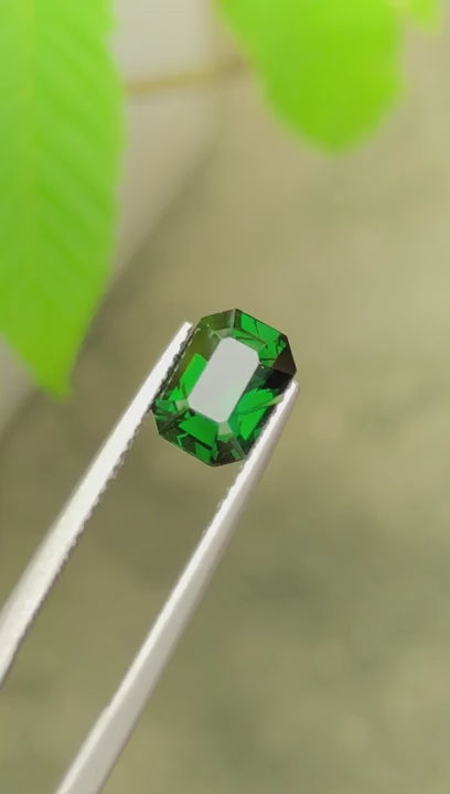 2.27 Ct Certified Natural Tsavorite Garnet – Vivid Green | Fancy Cut | Untreated | AIG Certified | Tanzania Origin