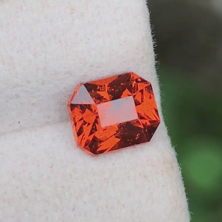 1.19 Ct Natural Hessonite Garnet – Fanta Orange | Octagonal Cut | Sri Lanka Origin | Unheated | 100% Natural