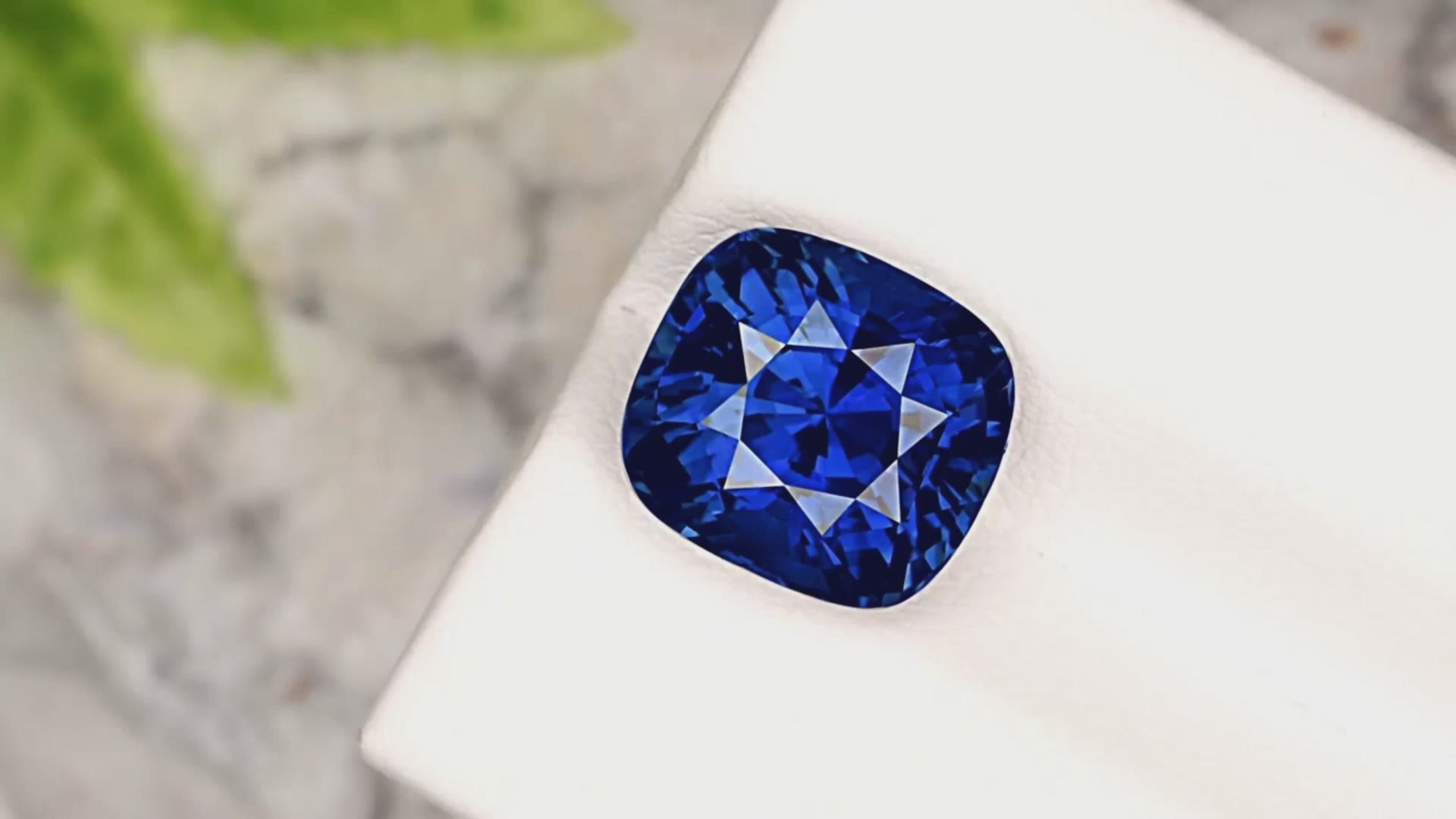 9.03 Ct Untreated Royal Blue Sapphire – Cushion Cut | GRS & Gübelin Certified