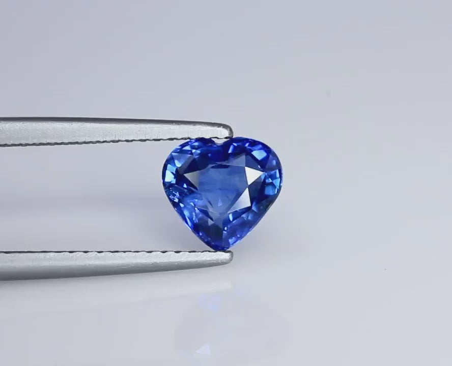 1.68 Ct Certified Blue Natural Sapphire – Heart Shape | Sri Lanka Origin