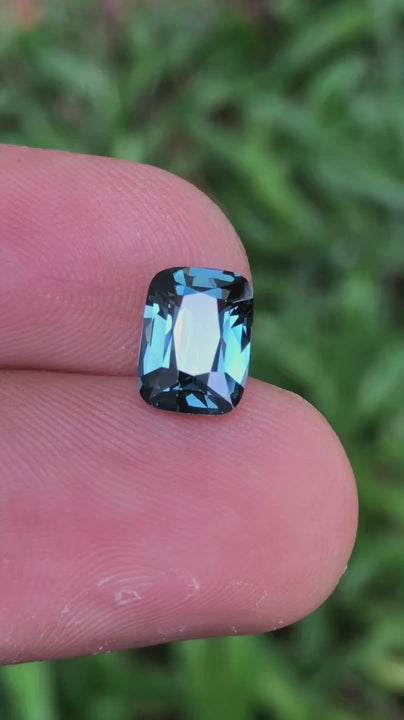 2.01 Ct Certified Natural Blue Spinel – VVS+ Clarity | Unheated | Tanzania Origin | GFCO Certified | Cushion Cut