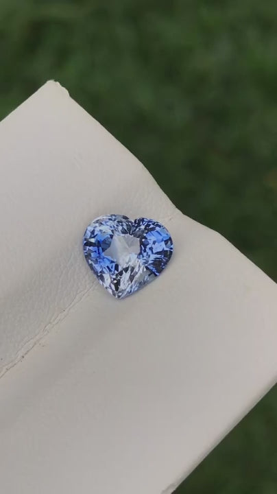 2.02 Ct Certified Blue Natural Sapphire – Heart Shape | Sri Lanka Origin