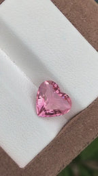 2.60 Ct Certified Natural Baby Pink Tourmaline – Heart Cut | Afghanistan Origin | Untreated | VS Clarity | Lab Certified
