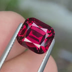 5.04 Ct Certified Natural Rhodolite Garnet – Pinkish Red | Cushion Cut | Tanzania Origin | Unheated | VVS Clarity | GFCO Certified