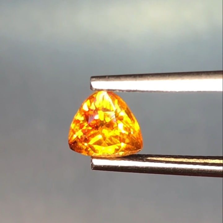 Natural Sphalerite – 0.94 Carats | Triangle Cut | VVS Clarity | Untreated | Rare Sparkling Fire Gemstone